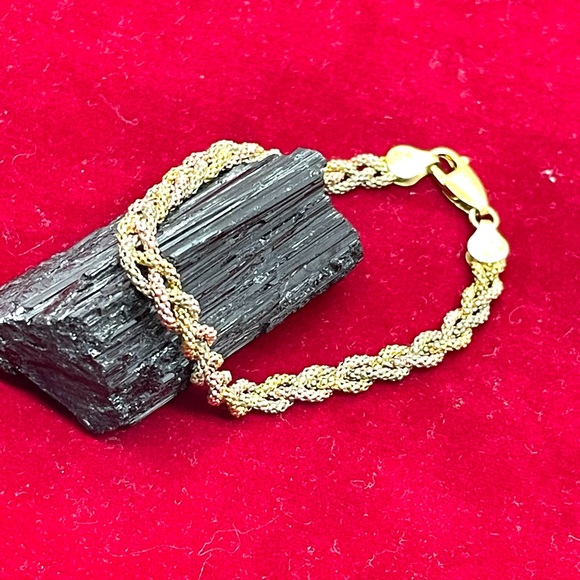 Sterling Woven Multicolor Bracelet. B1100